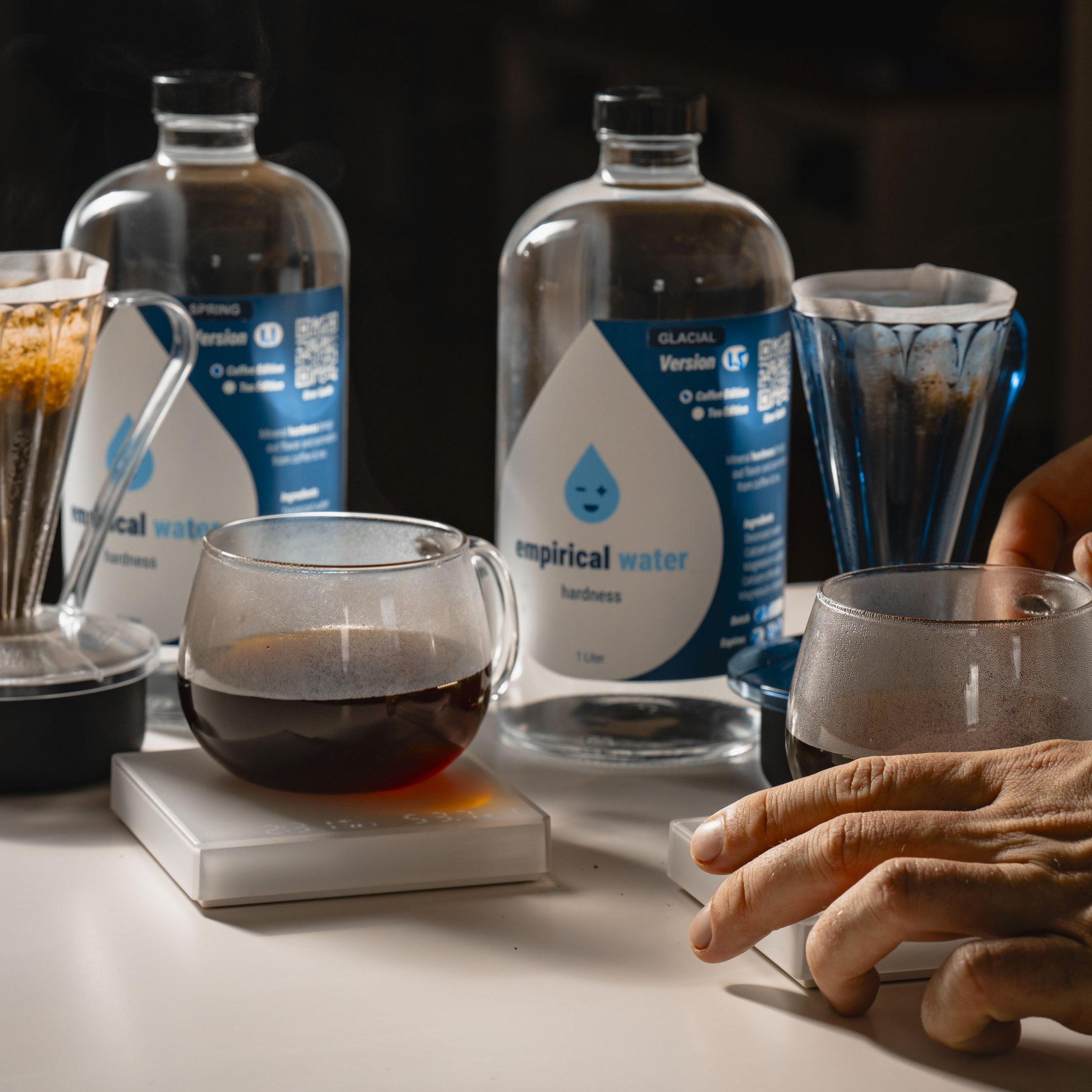 just brewed some coffee with the best water for coffee